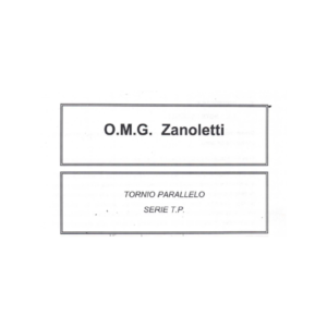 manuale tornio parallelo o.m.g. zanoletti serie t.p.