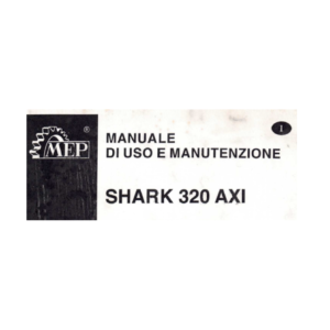 Manuale segatrice a nastro automatica MEP shark 320 axi