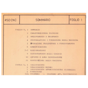 manuale tornio a controllo PONTIGGIA 450 CNC