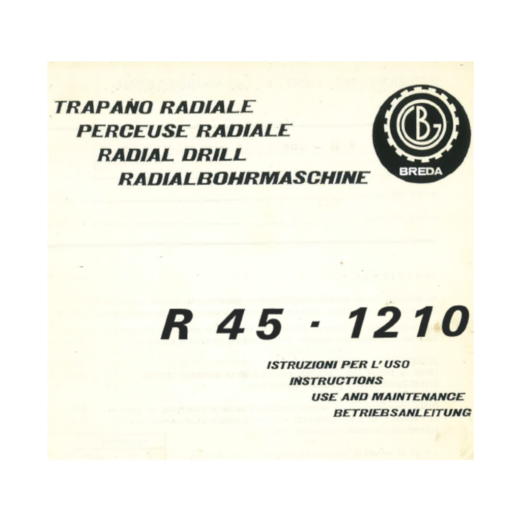 Giddings-Lewis Bickford Trapano Radiale 13-19 Manuale Operatore a Colonna e Ri Giddings-Lewis Bickford Trapano Radiale 13-19 Manuale Operatore a Colonna e Ri