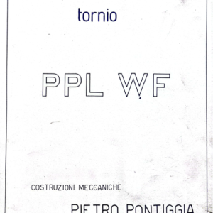 Manuale Tornio PPL WF 250-300-350