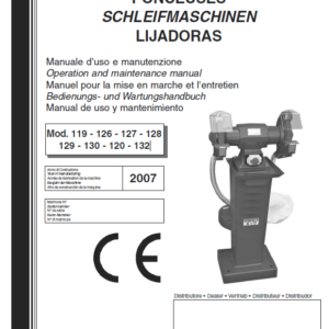 Manuale Smerigliatrice Marpol mod. 119-120-126-127-128-129-130-132